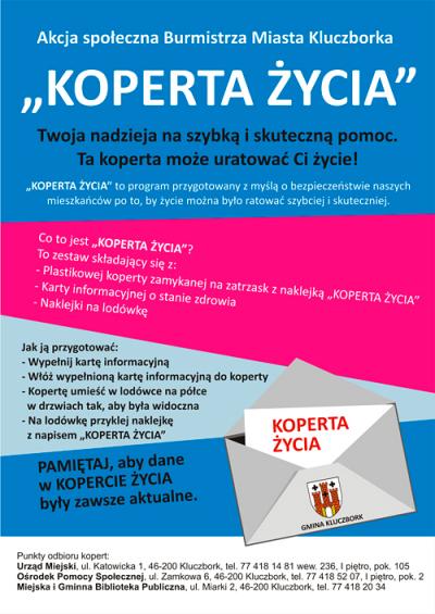 Koperta Życia plakat informacyjny